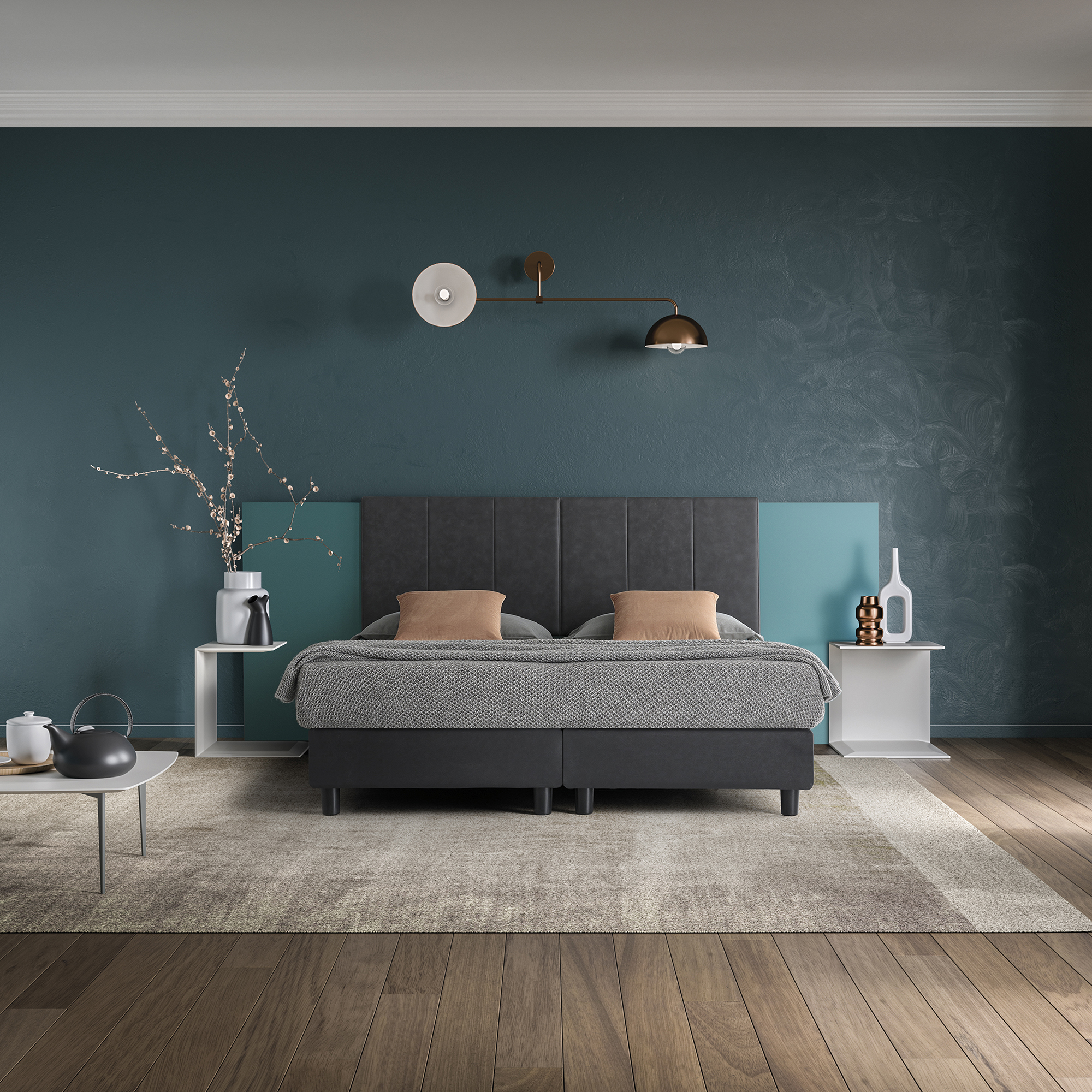 SOMMIER BOISERIE COLLECTION - Testiera letto imbottita